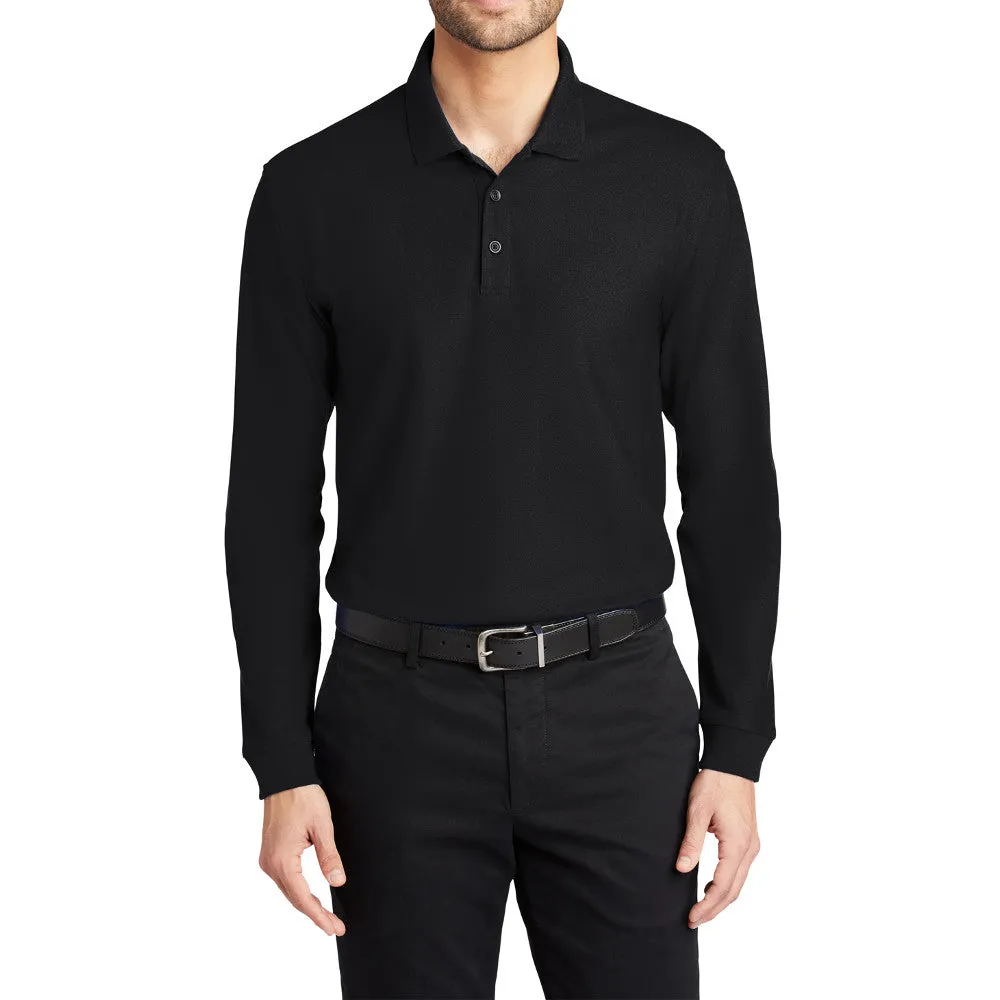 Men's Long Sleeve Core Classic Pique Polo