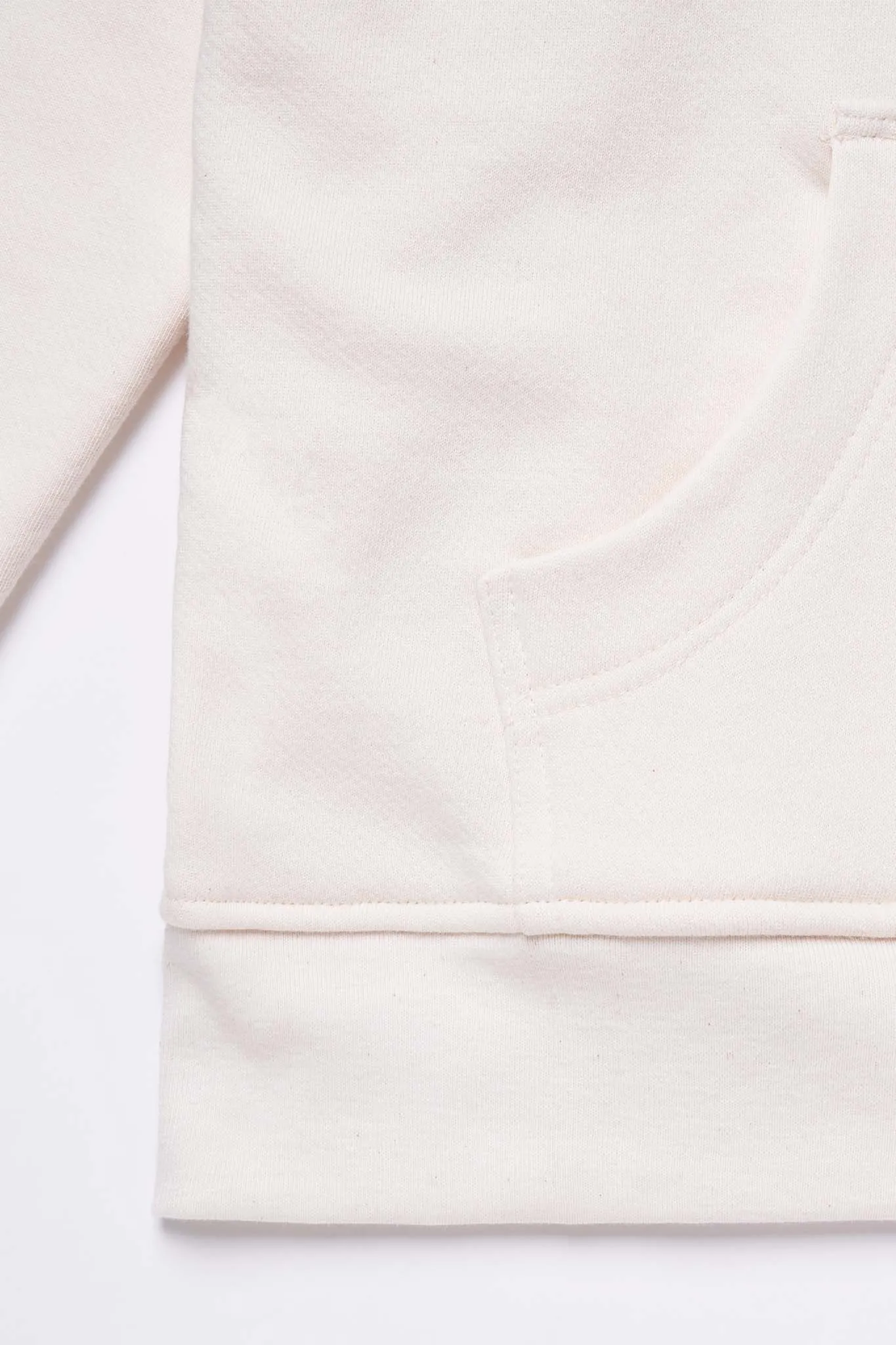 Men's Organic Hoodie Sweatshirt in Natural