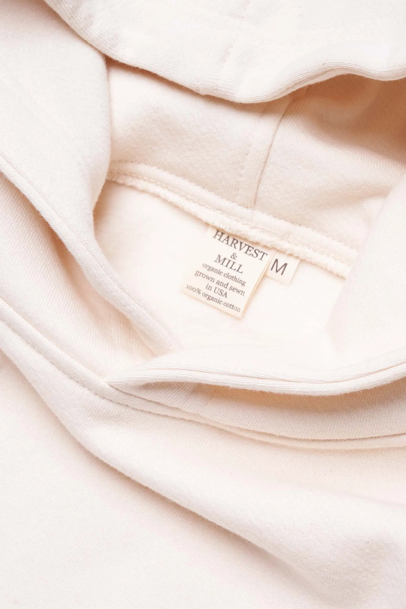 Men's Organic Hoodie Sweatshirt in Natural