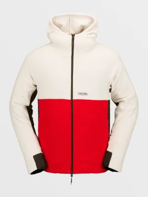 Mens Polar Fleece Hooded Full Zip