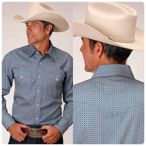 Mens Roper Long Sleeve Snap Western Shirt