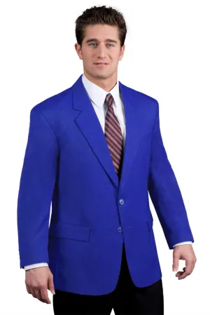 Men's Royal Blue Easywear 2-Button Polywool Blazer