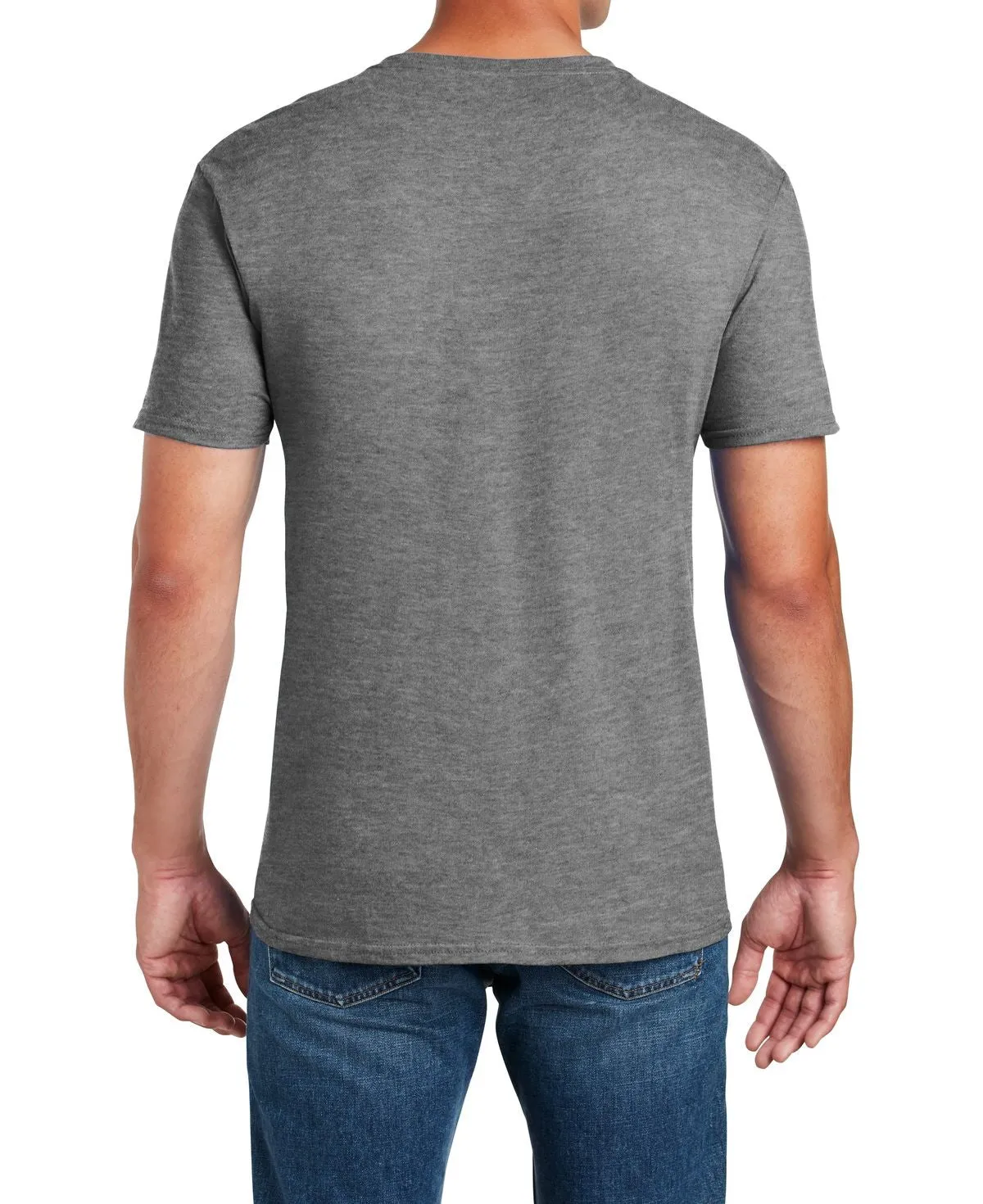 Men's Semi-Fitted Crew Neck Casual Cotton Tee