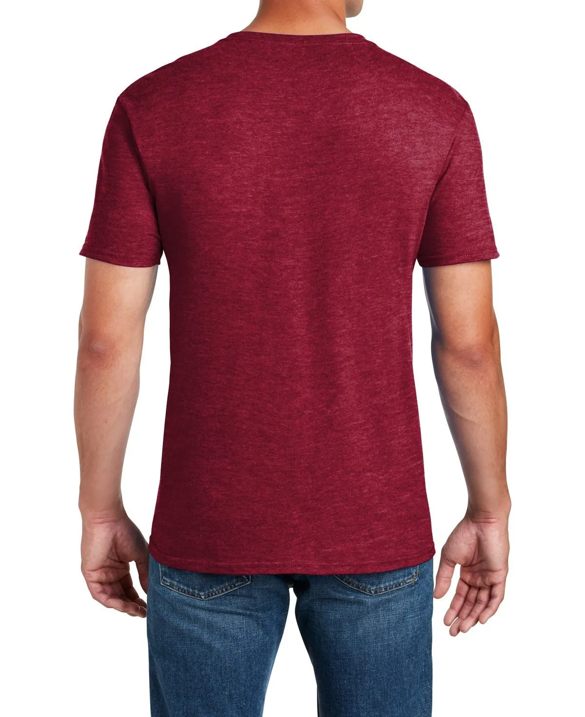 Men's Semi-Fitted Crew Neck Casual Cotton Tee