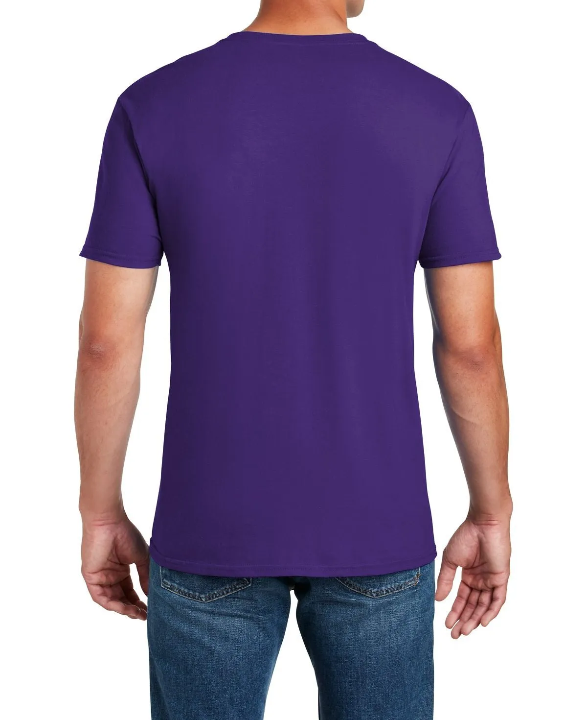 Men's Semi-Fitted Crew Neck Casual Cotton Tee