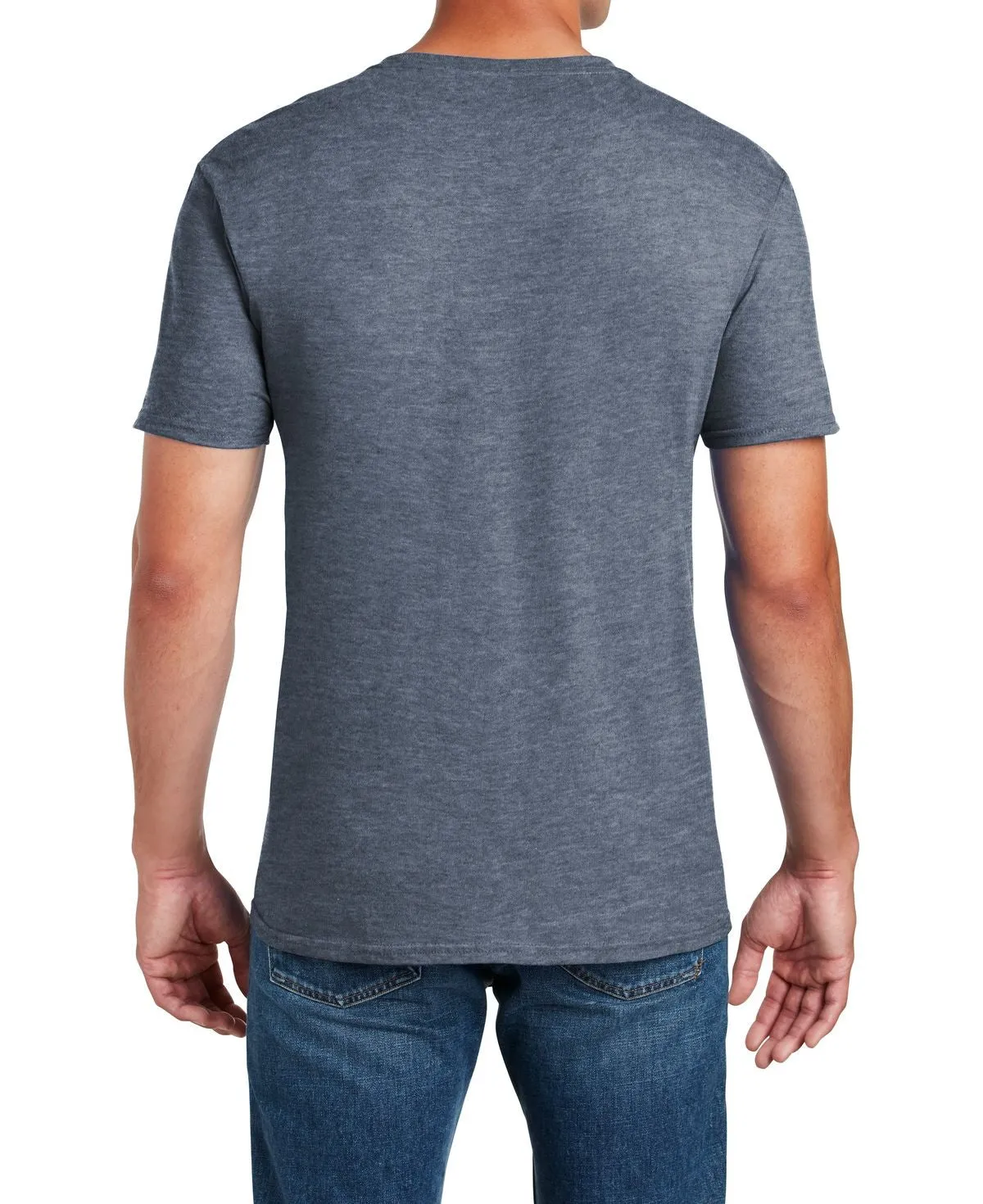 Men's Semi-Fitted Crew Neck Casual Cotton Tee