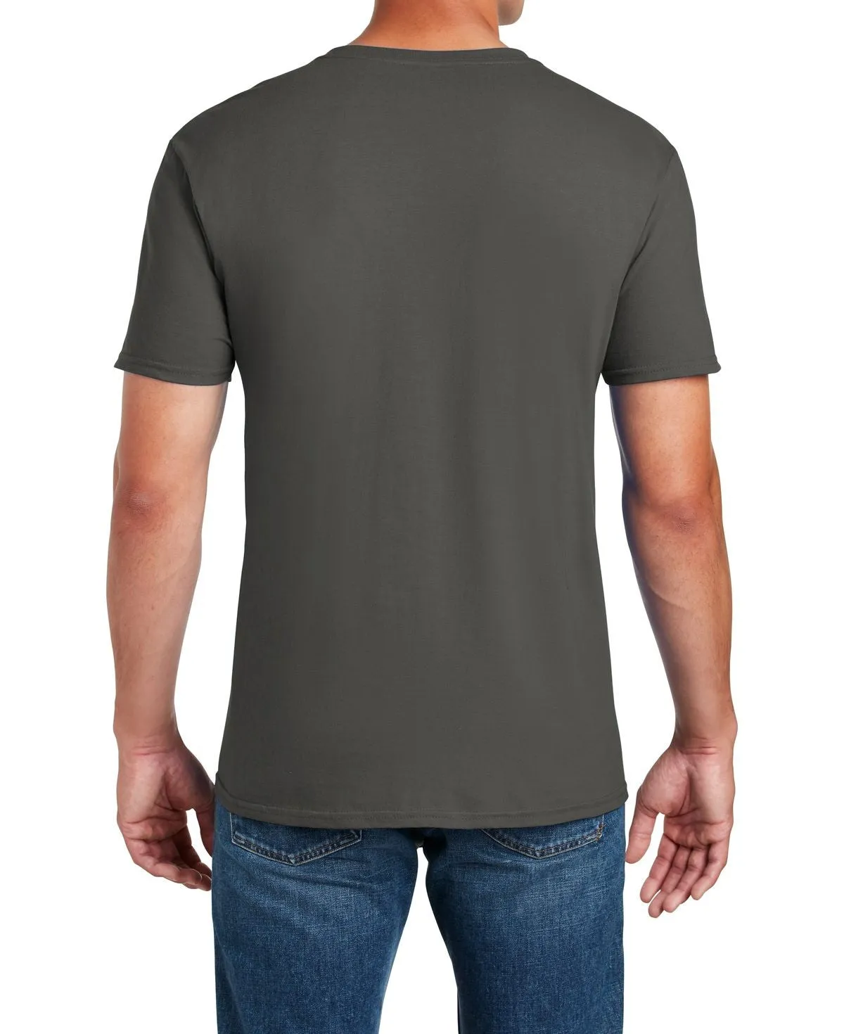 Men's Semi-Fitted Crew Neck Casual Cotton Tee