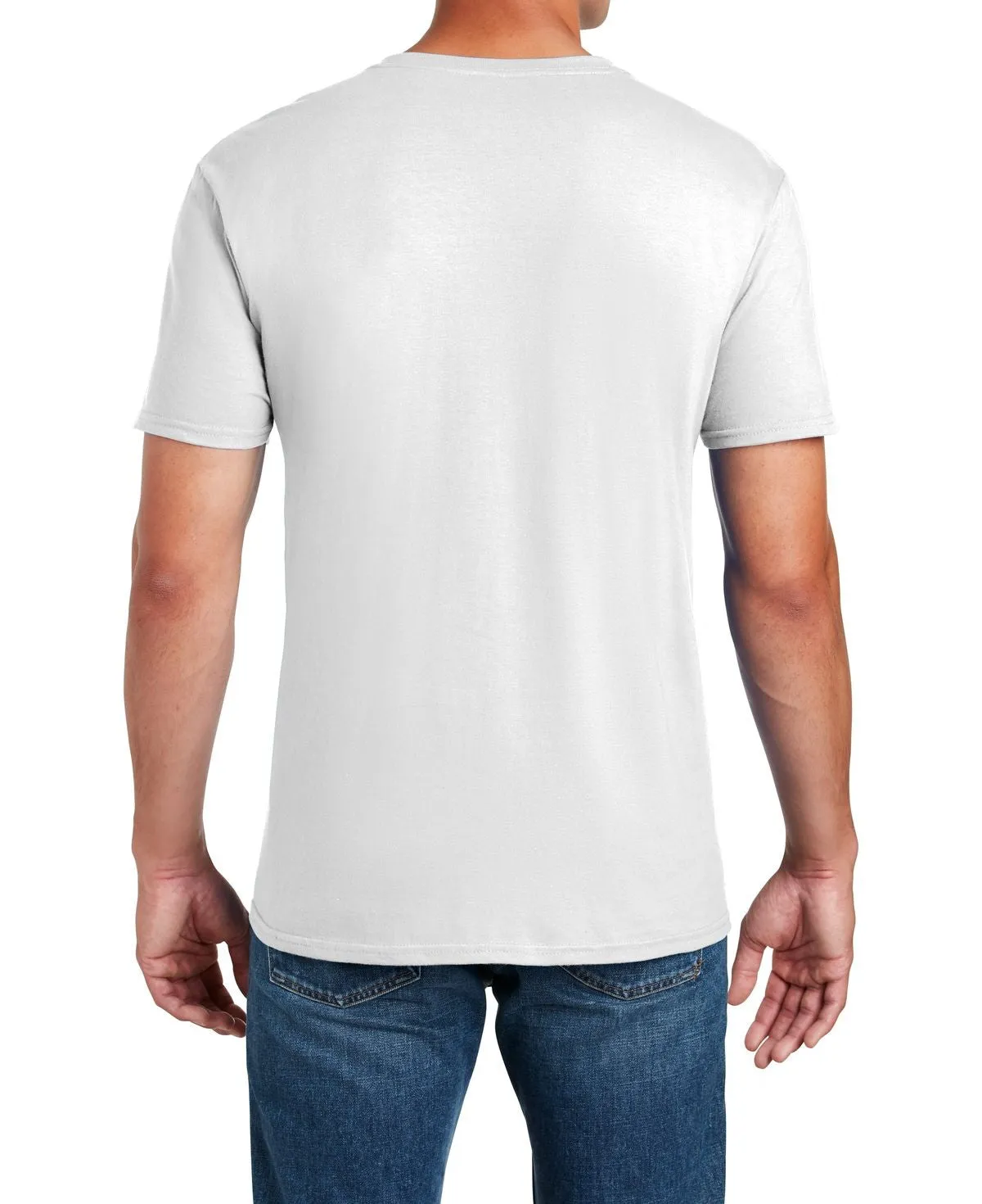 Men's Semi-Fitted Crew Neck Casual Cotton Tee