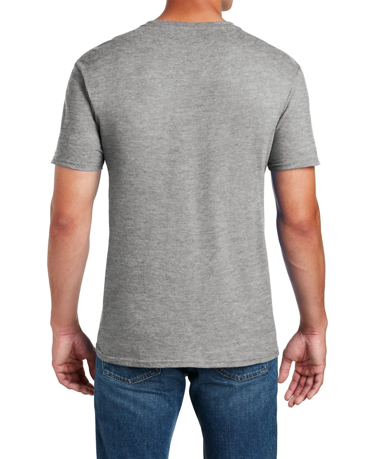 Men's Semi-Fitted Crew Neck Casual Cotton Tee