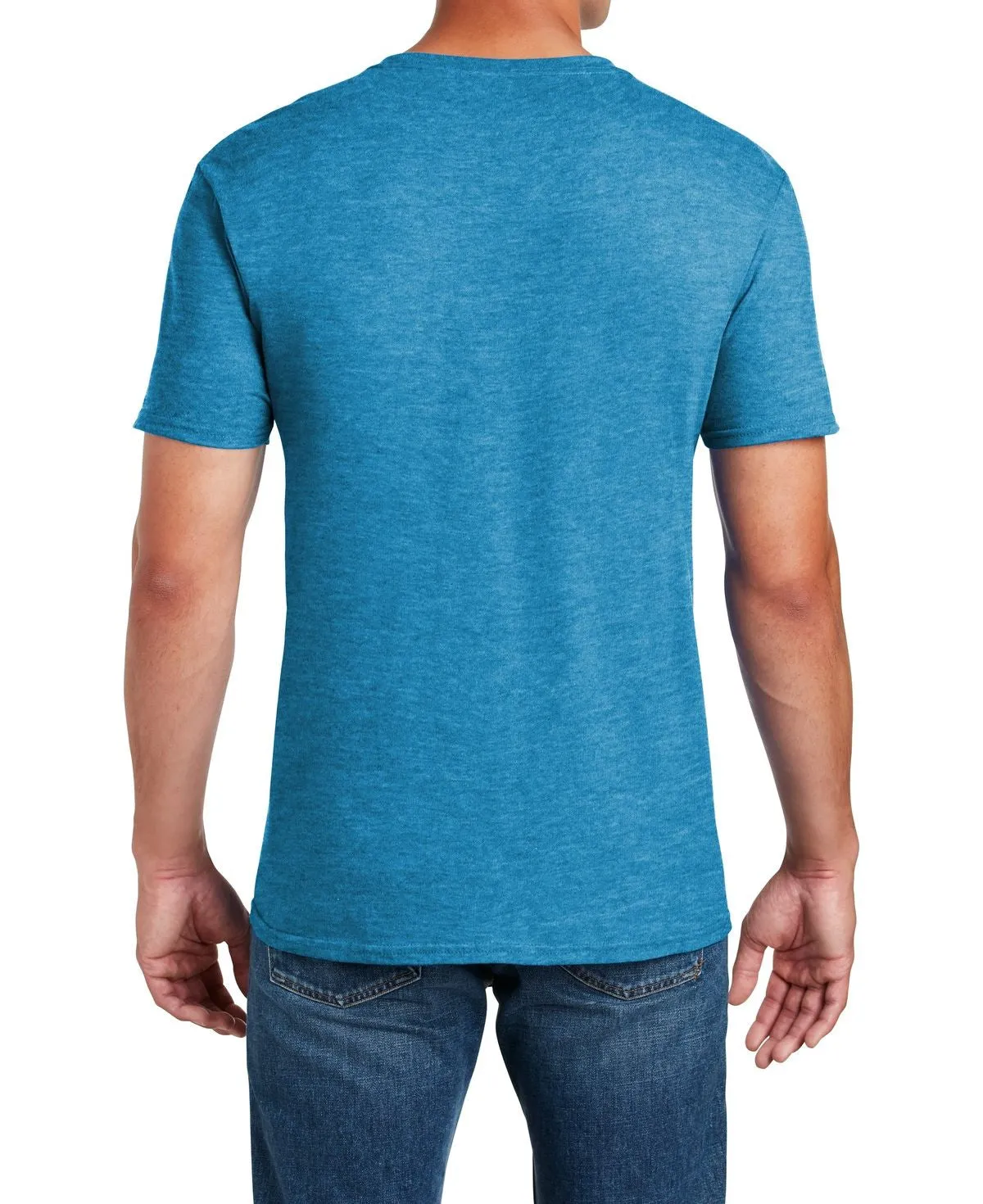Men's Semi-Fitted Crew Neck Casual Cotton Tee