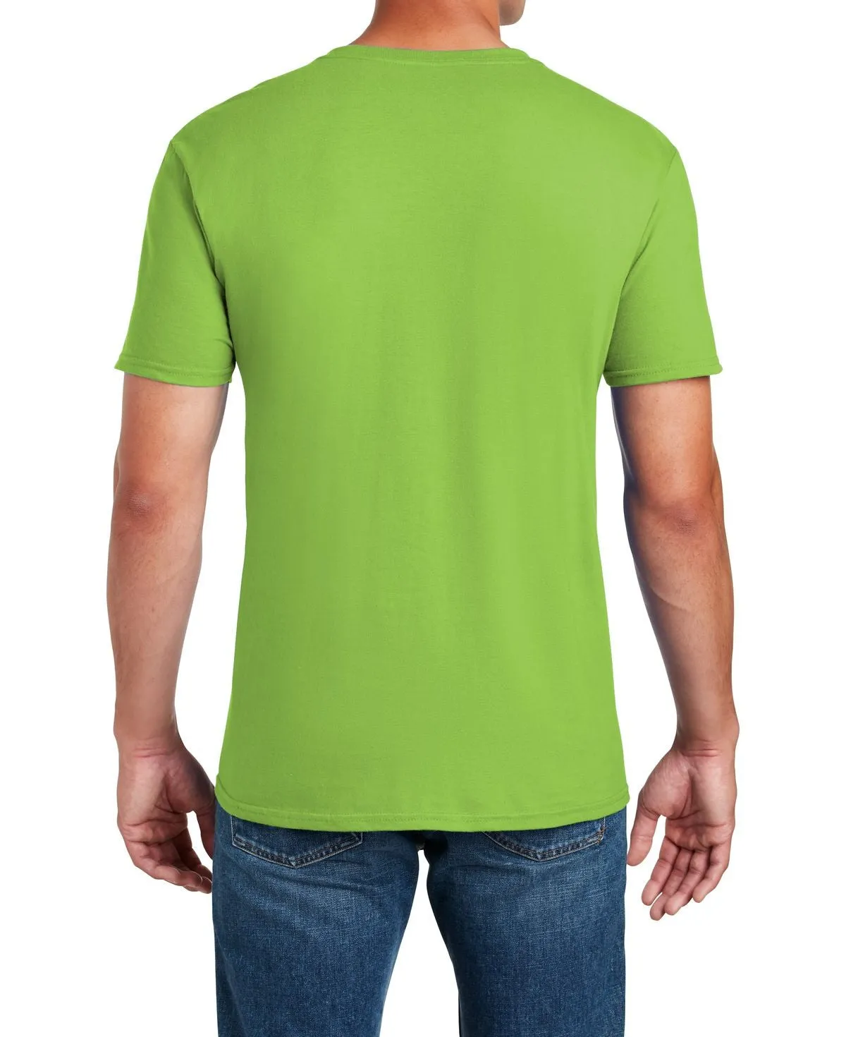 Men's Semi-Fitted Crew Neck Casual Cotton Tee