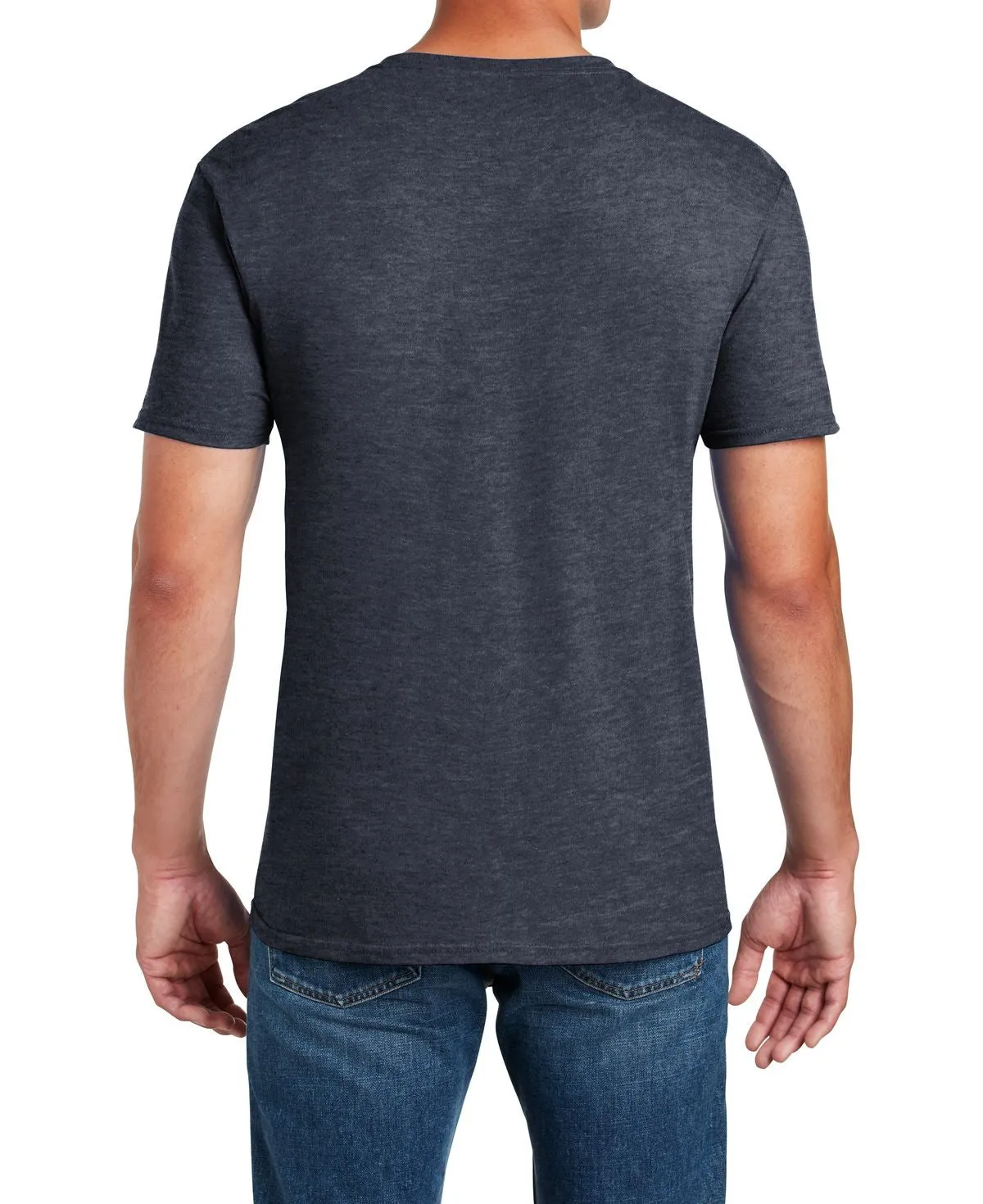 Men's Semi-Fitted Crew Neck Casual Cotton Tee