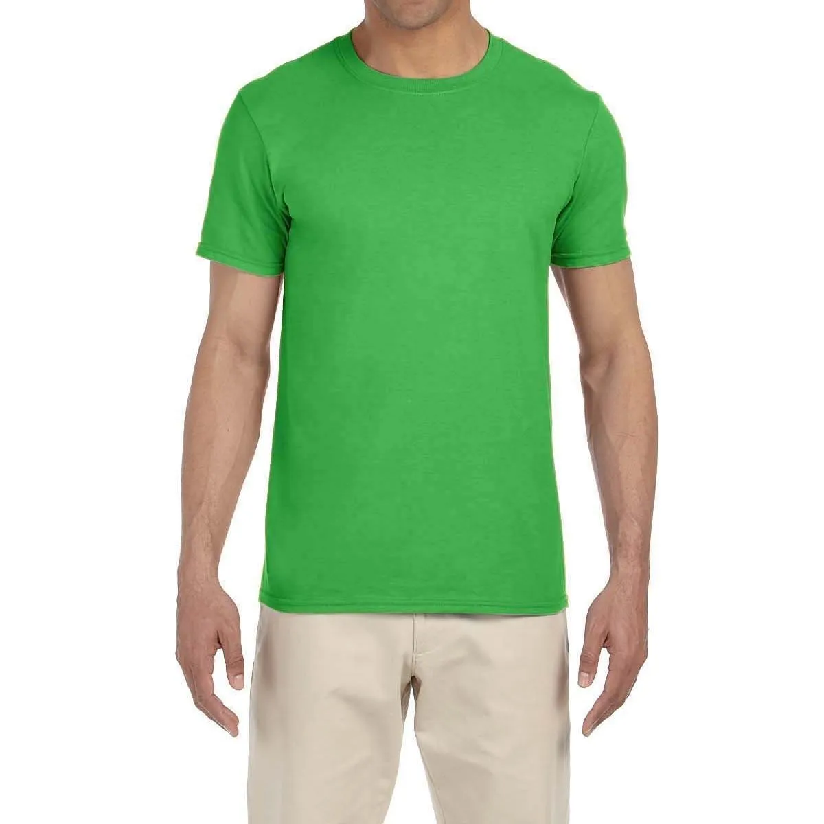 Men's Semi-Fitted Crew Neck Casual Cotton Tee