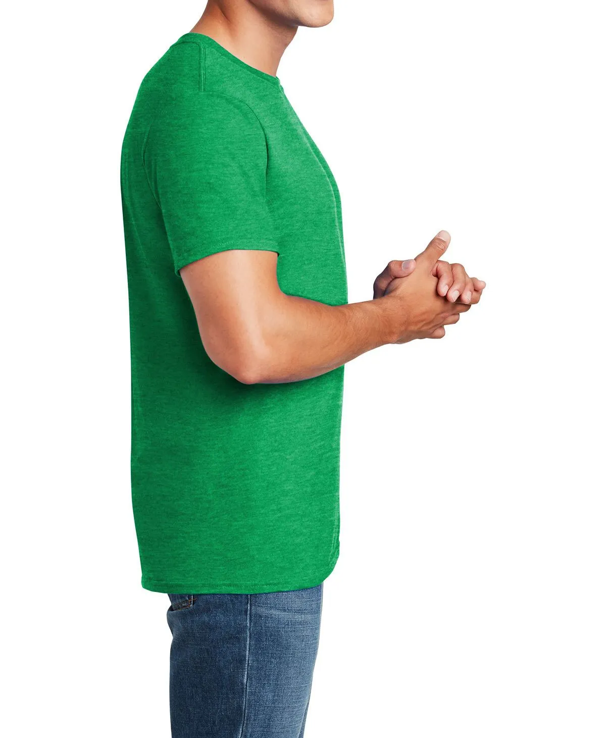 Men's Semi-Fitted Crew Neck Casual Cotton Tee