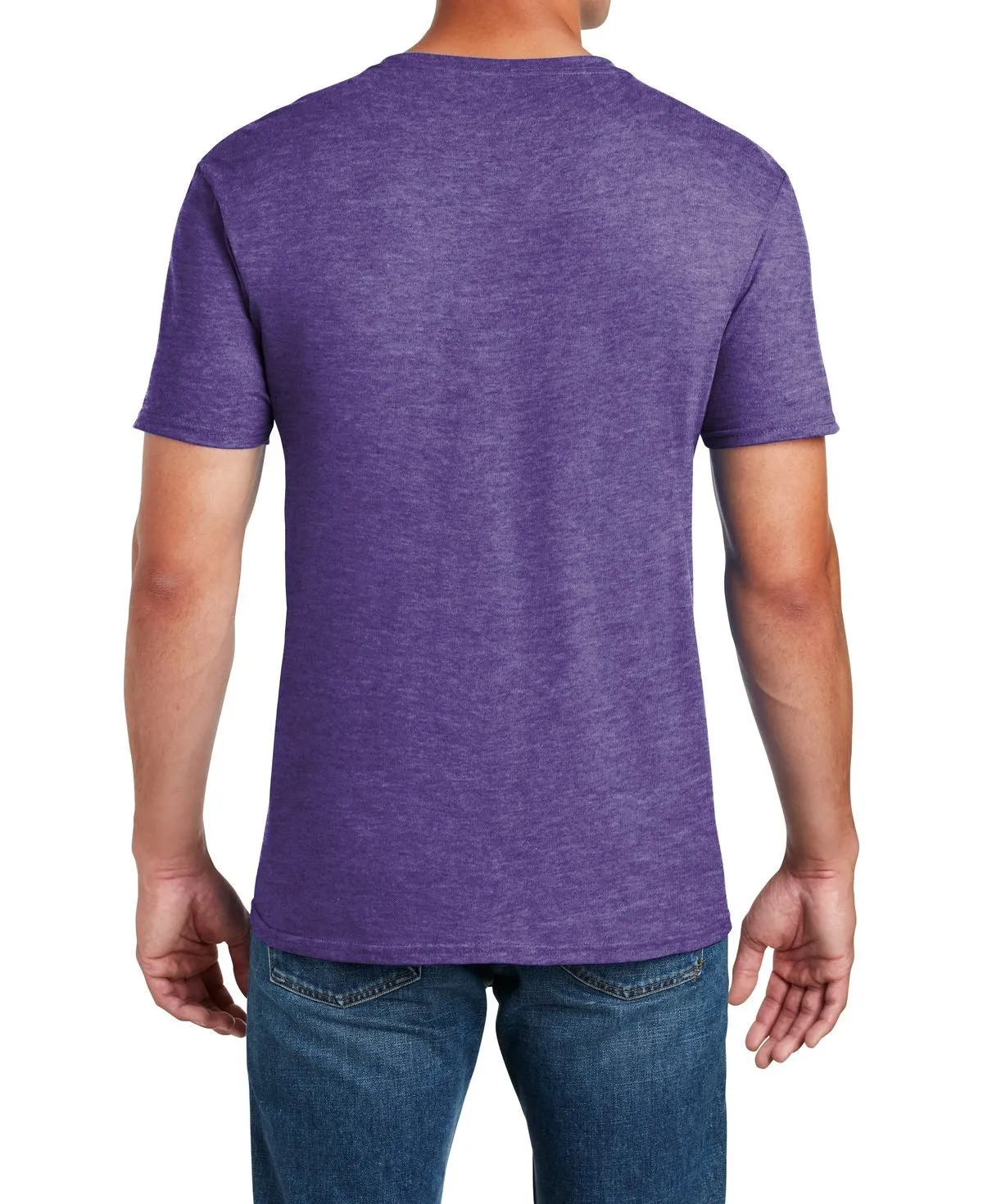 Men's Semi-Fitted Crew Neck Casual Cotton Tee