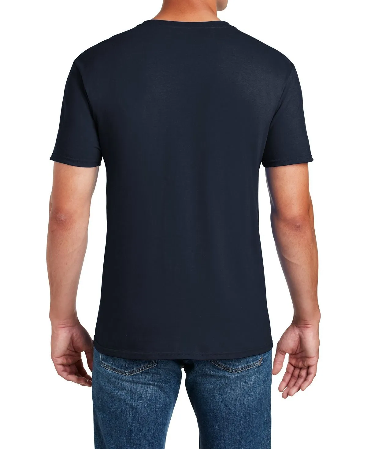 Men's Semi-Fitted Crew Neck Casual Cotton Tee