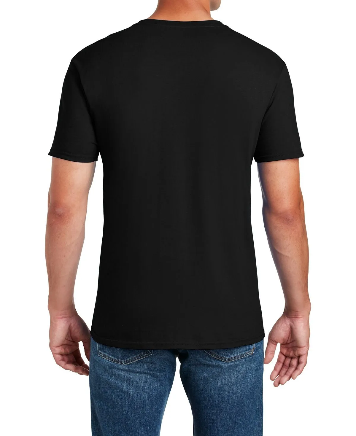 Men's Semi-Fitted Crew Neck Casual Cotton Tee