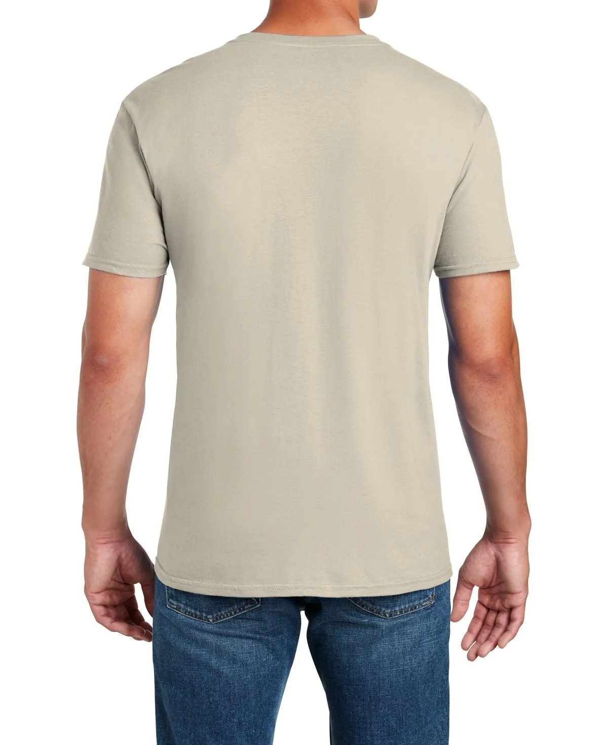 Men's Semi-Fitted Crew Neck Casual Cotton Tee