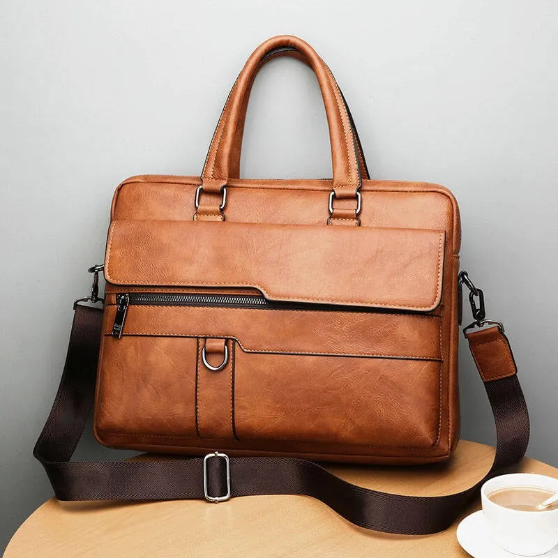 men's sense of quality bussiness style large capacity laptop bag