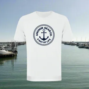 Men's Soft Tee - Anchor Gear Co. Logo: "A Way of Life"