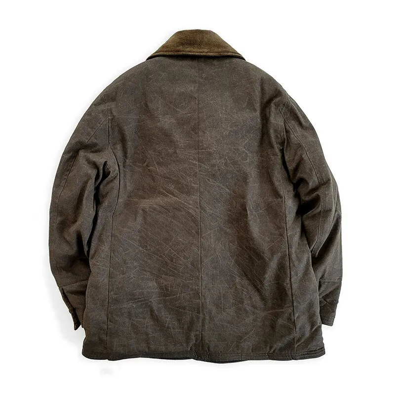 Mens Thick Warm Military Pea Jacket