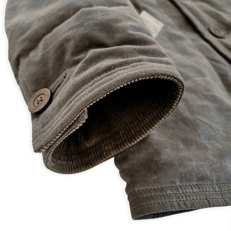 Mens Thick Warm Military Pea Jacket