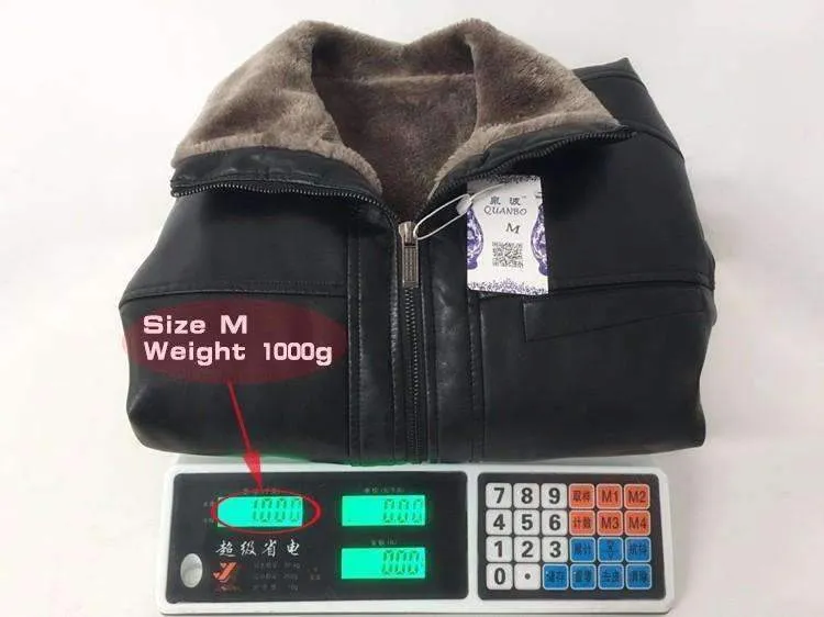 Men's Thick Winter Leather Suede Jacket