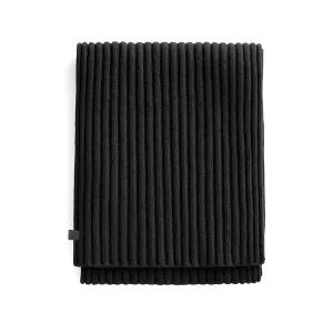 Mens Wool Cashmere Ribbed Scarf