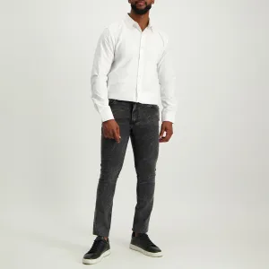 MENS ZAFF WHITE L/S SLIMFIT CORE SHIRT