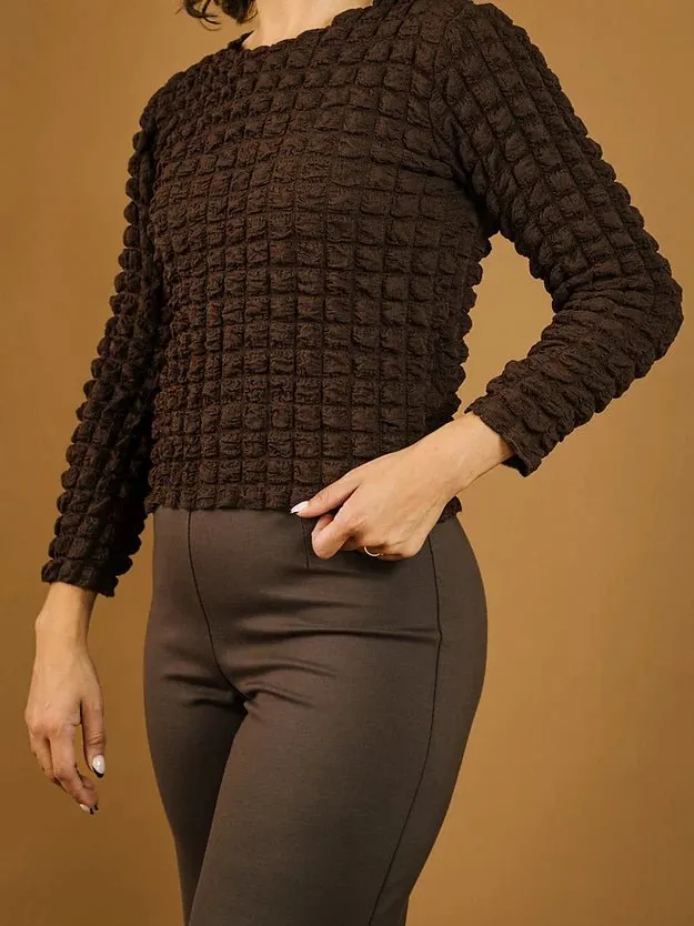 Mercedes Morin Flare Pants (Brown)
