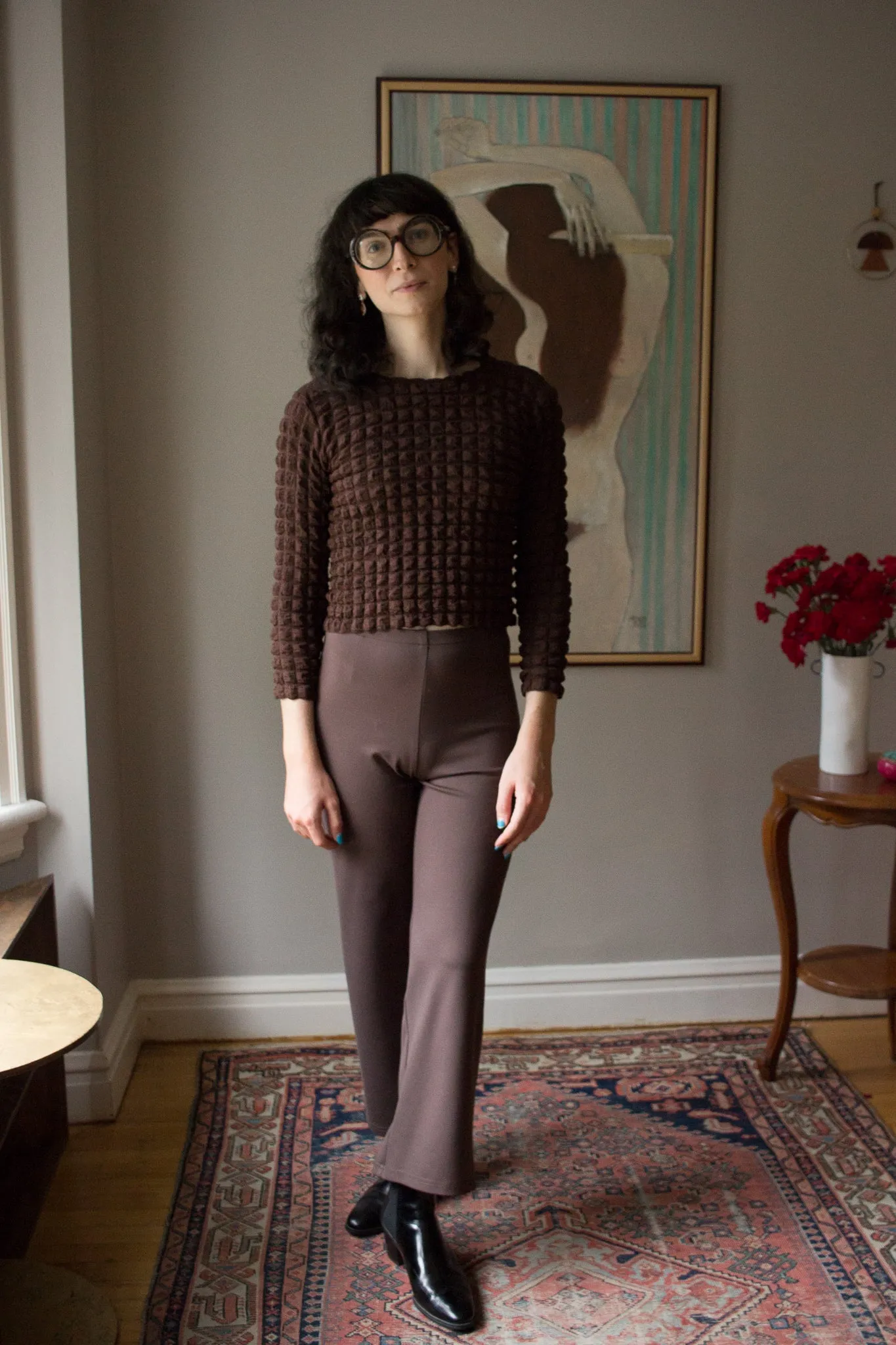 Mercedes Morin Flare Pants (Brown)