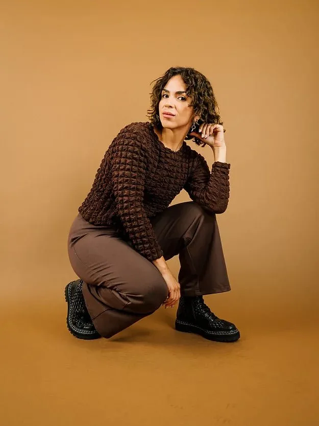 Mercedes Morin Flare Pants (Brown)