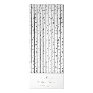 Meri Meri Silver Foil Star Straws