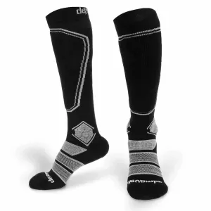 Merino Wool Ski Socks & Snowboard Socks (Black & Grey)