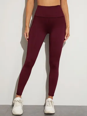 Mesh Panel with Side Pocket Leggings