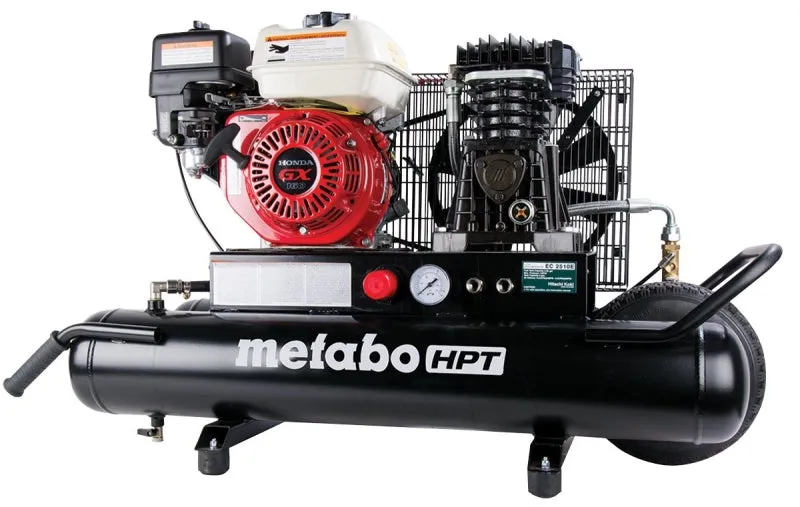 Metabo HPT EC2510EM Gas-Powered Air Compressor, Tool Only, 8 gal Tank, 5.5 hp, 116 to 145 psi Pressure, 1 -Stage :EA: QUANTITY: 1