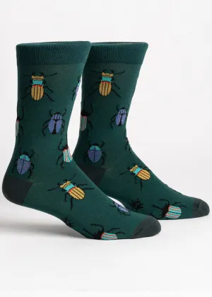 Metallic Beetles Men's Socks