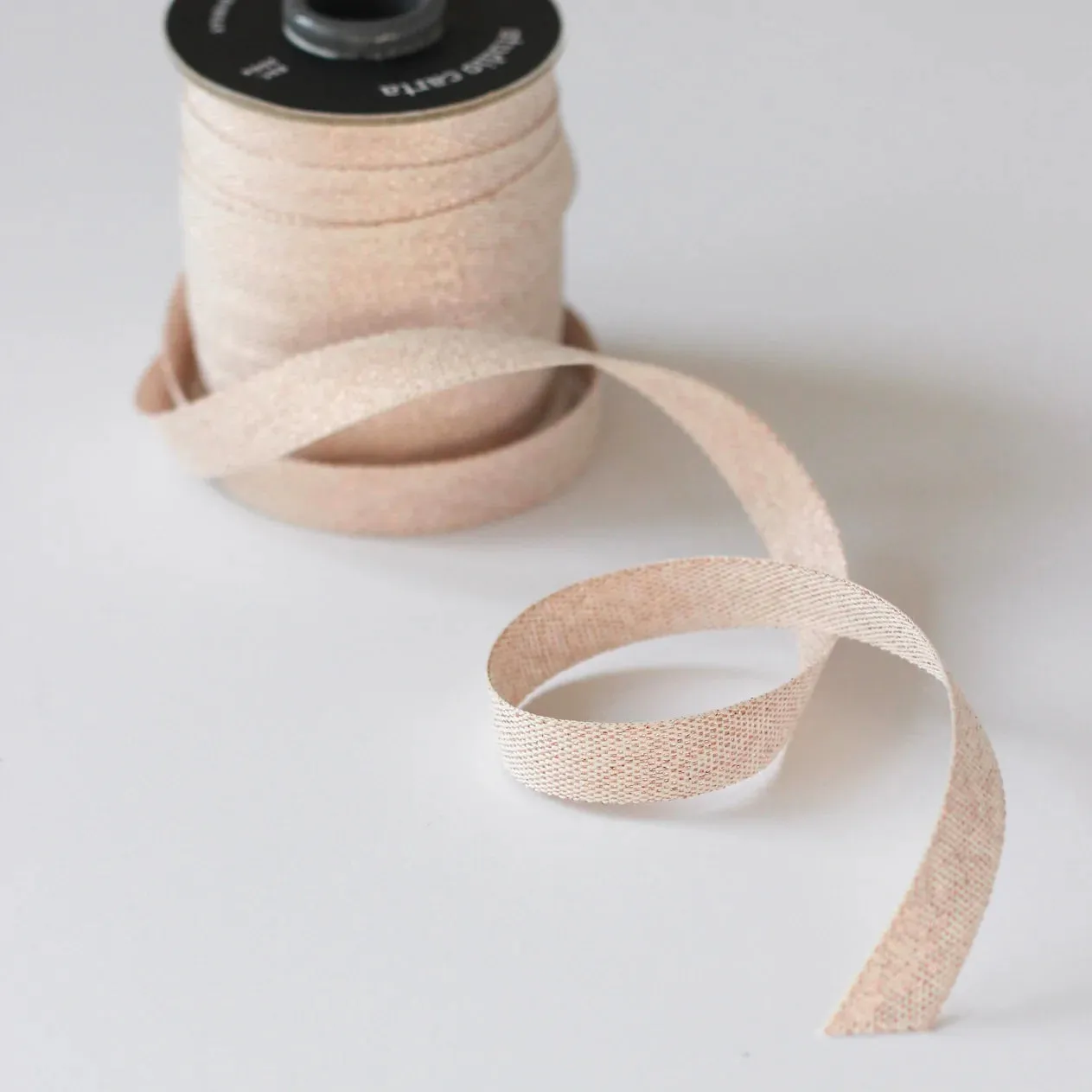 Metallic Woven Cotton Ribbon Spool