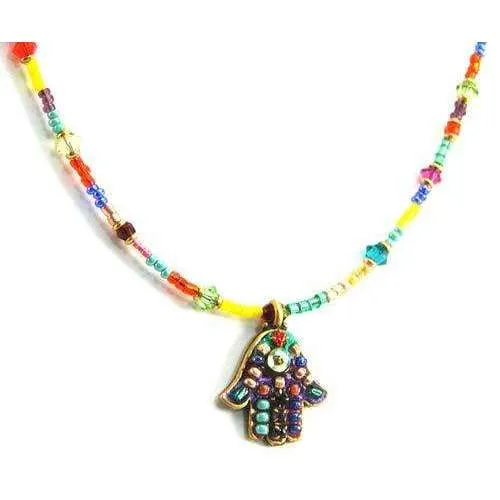 Michal Golan Deep Bright Hamsa Necklace