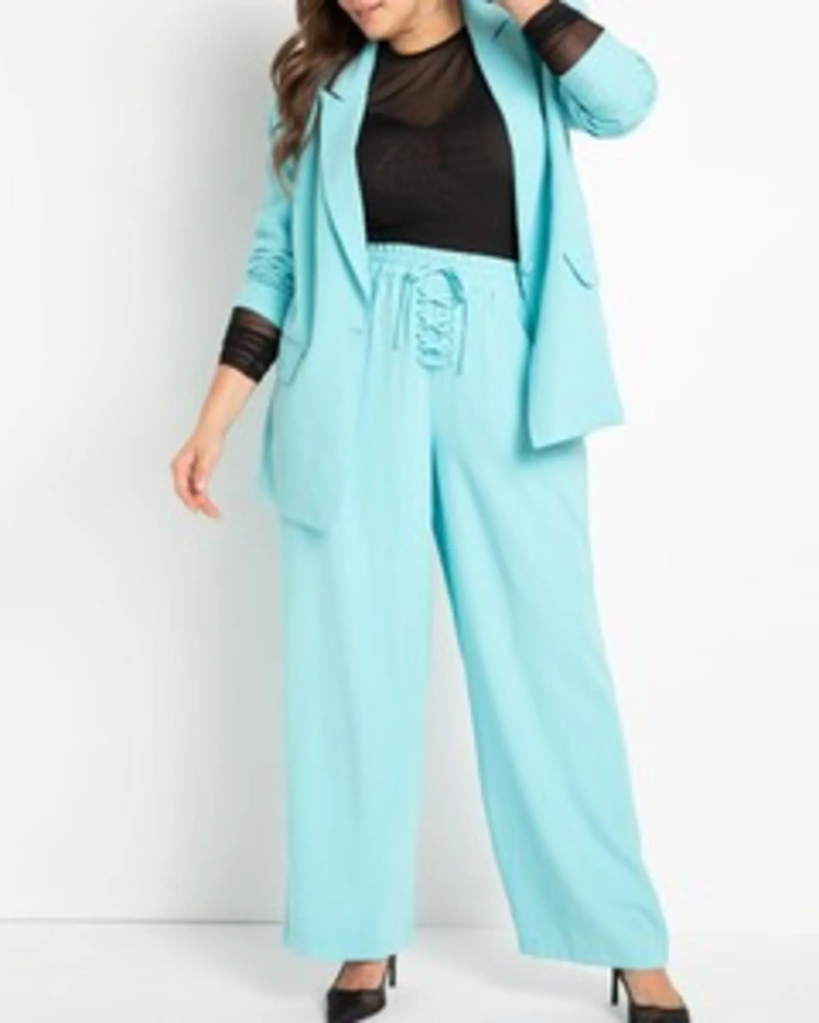 Michelle Lace Up Waistband Pant | Barbados Beach