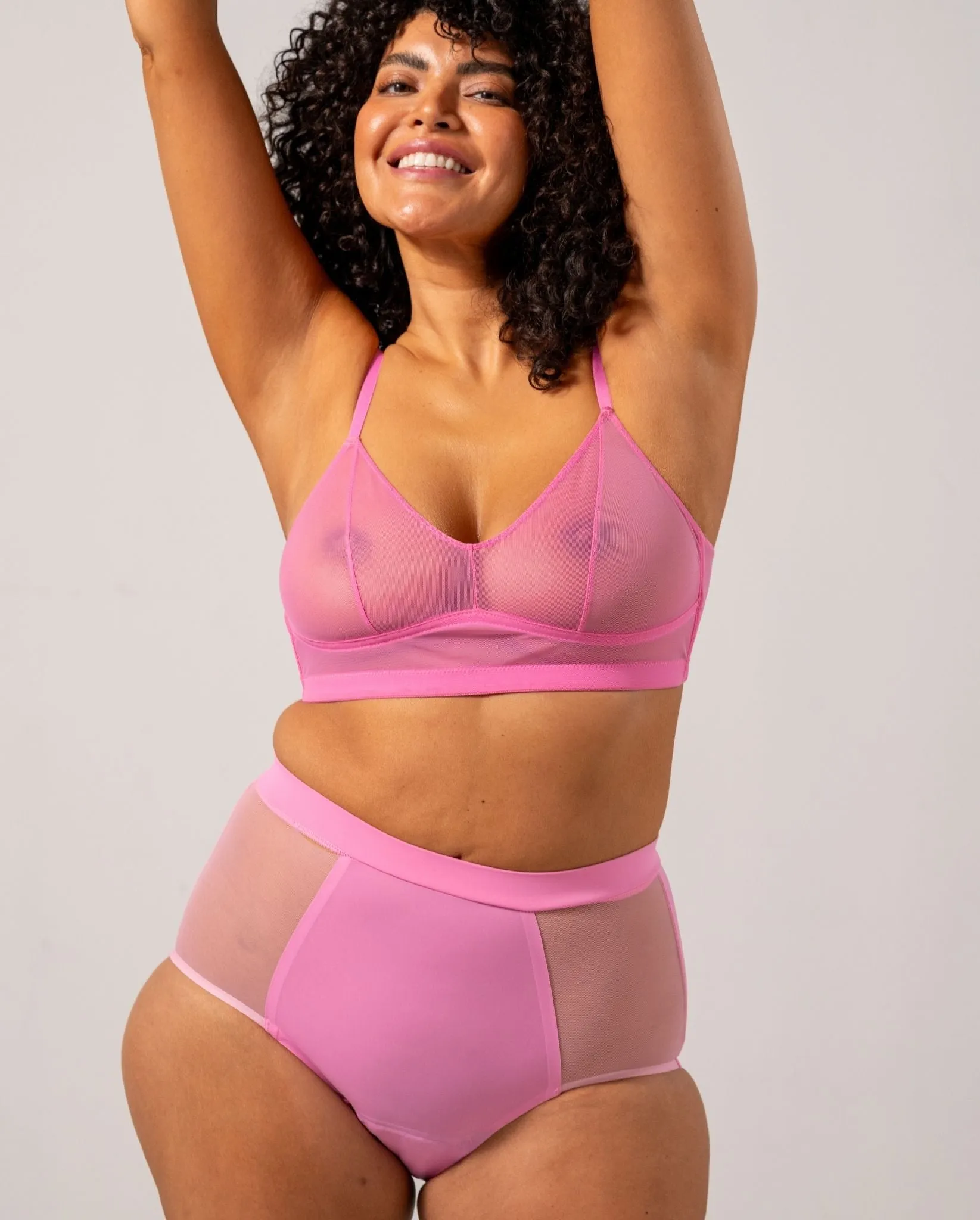 Micro Period Highwaist Briefs Candy Pink