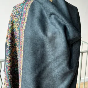 Midnight Magic Wool Shawl