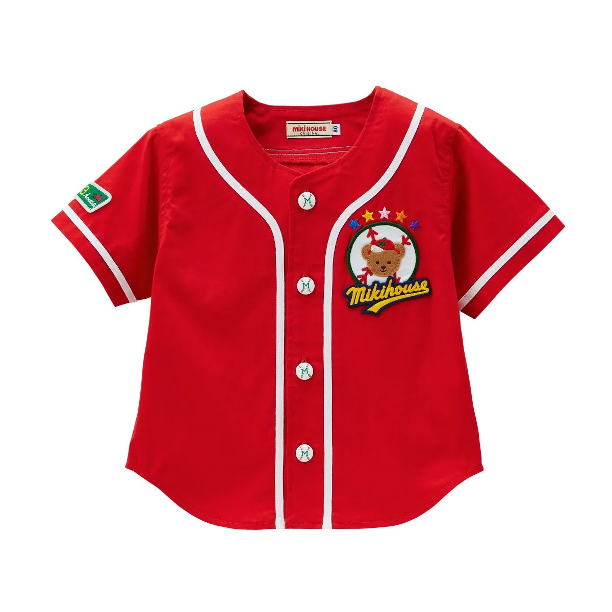 MIKI HOUSE Bear Baseball Jersey