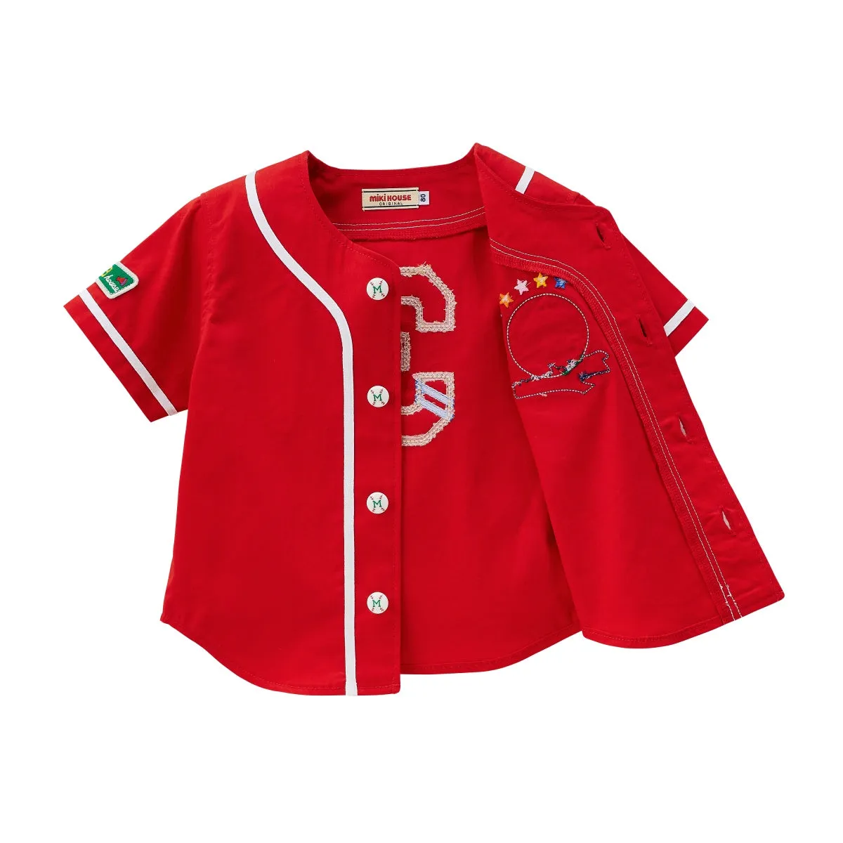 MIKI HOUSE Bear Baseball Jersey