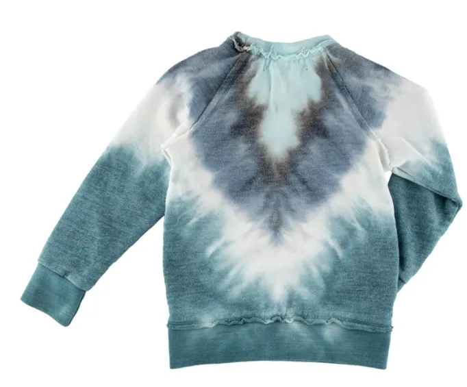 Miki Miette - Boys Iggy Tie Dye Pullover in Surf