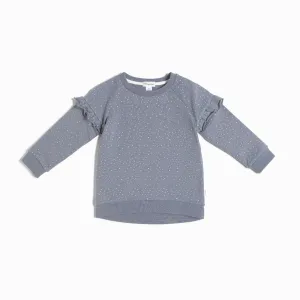 Miles Snow Print on Mauve Sweatshirt