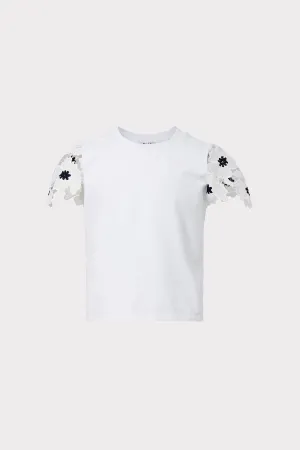 Milly Minis Lena 3D Poppy Floral Lace T-Shirt