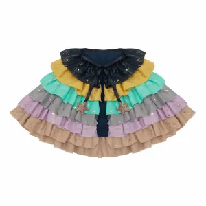 Mimi & Lula - Rainbow ruffle cape