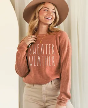 Mineral Pumpkin Sweater Weather Crewneck Sweatshirt