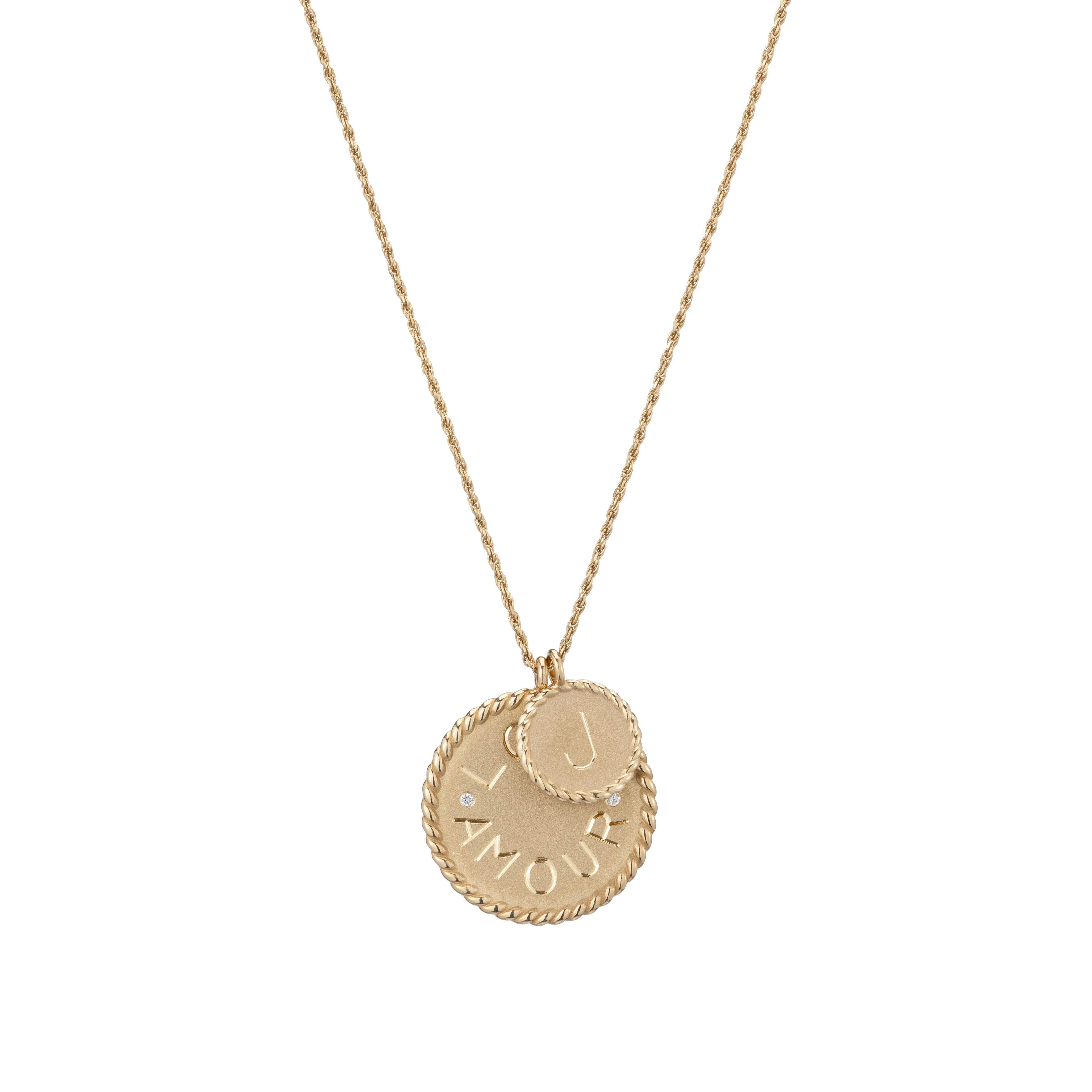 Mini Imperial Disc Pendant Necklace